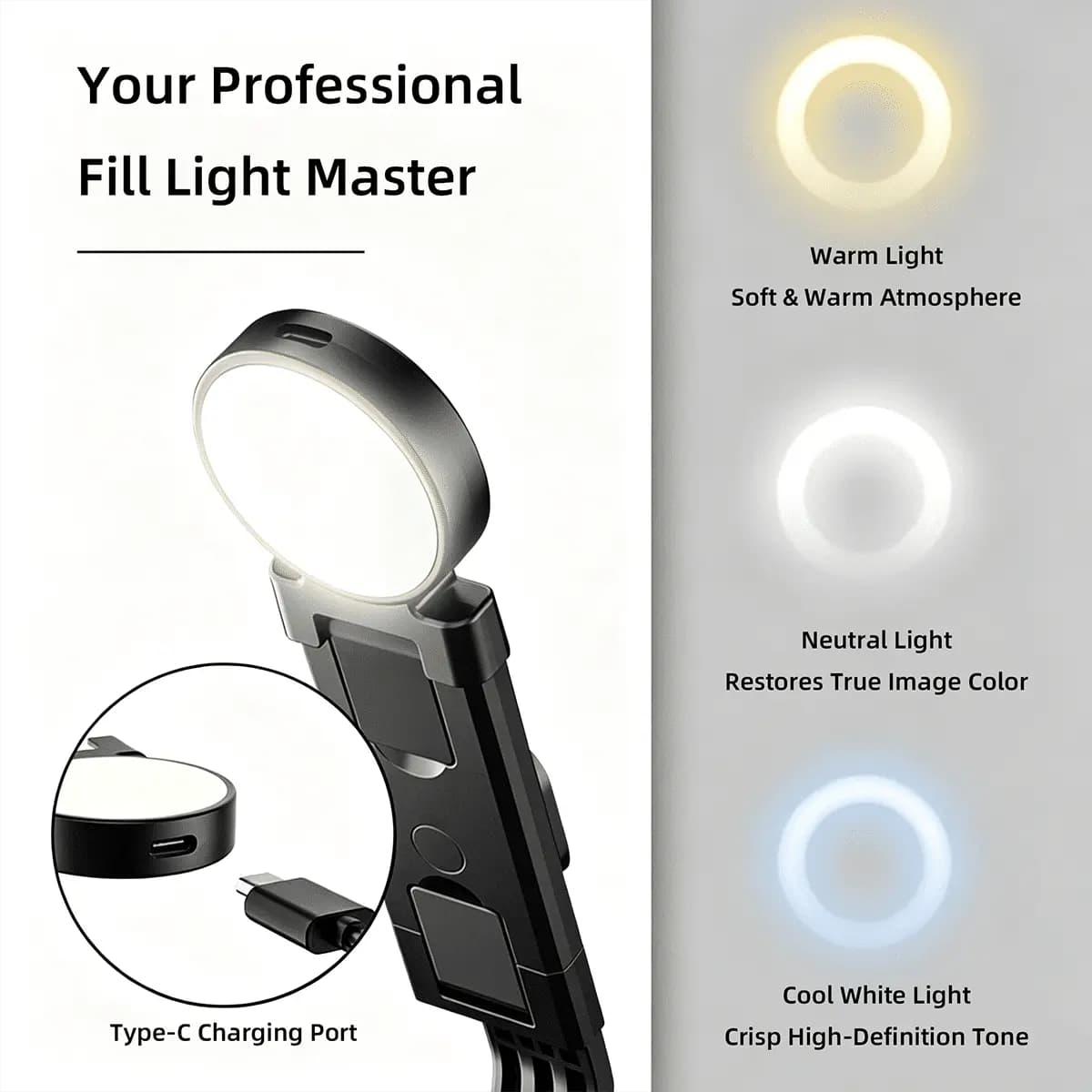 Portable LED Fill Light product gallery image 6