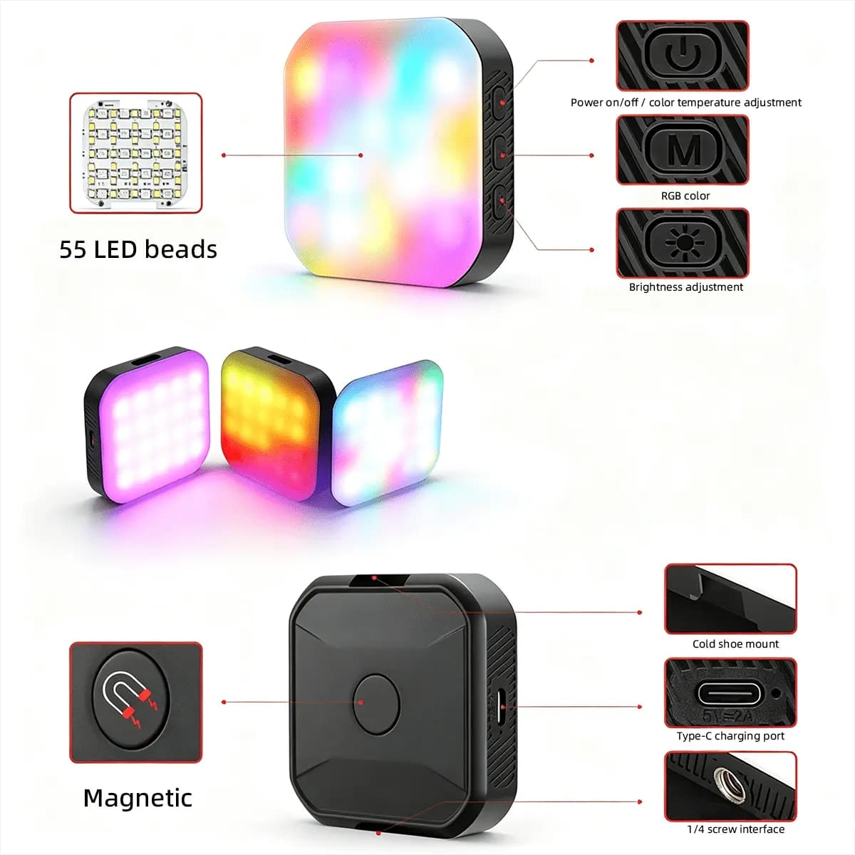 Square RGB Fill Light product gallery image 2